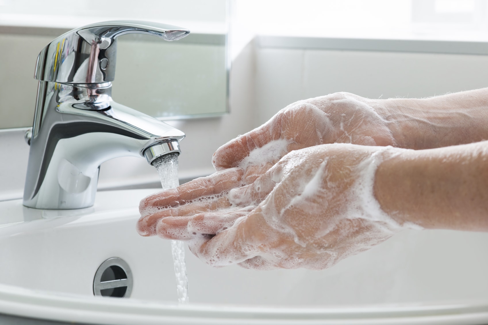 Washing hands in specific times