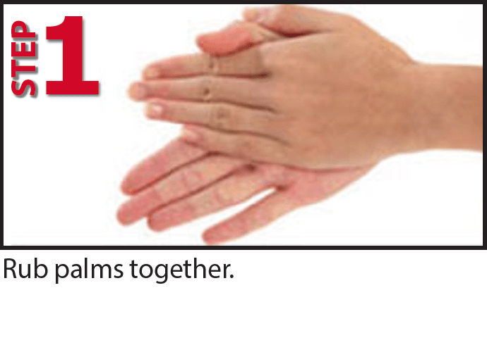 Rub palms together