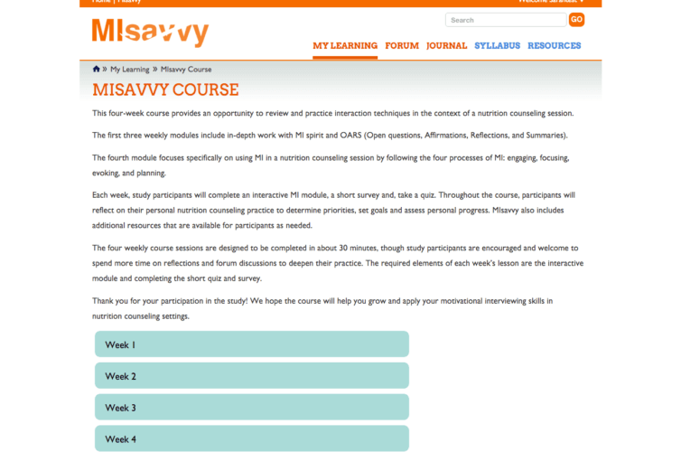 USDA: Innovation Research Grant for MIsavvy